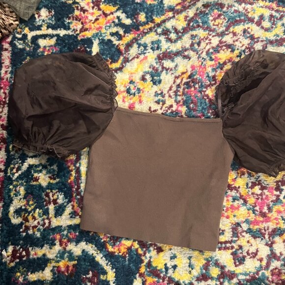 Aritzia Wilfred puff sleeve stanza top size xsmall - Picture 2 of 11